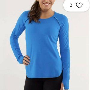 Royal blue lululemon athletica M long sleeve top
